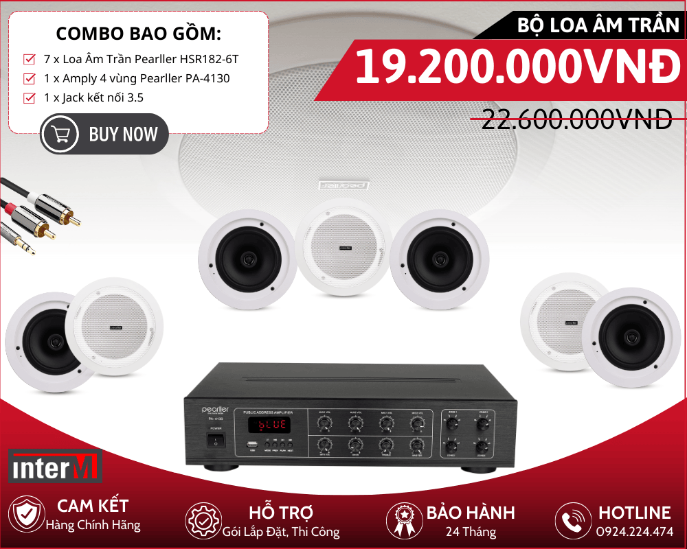 Các yếu tố cần xem xét khi chọn combo loa âm trần amply