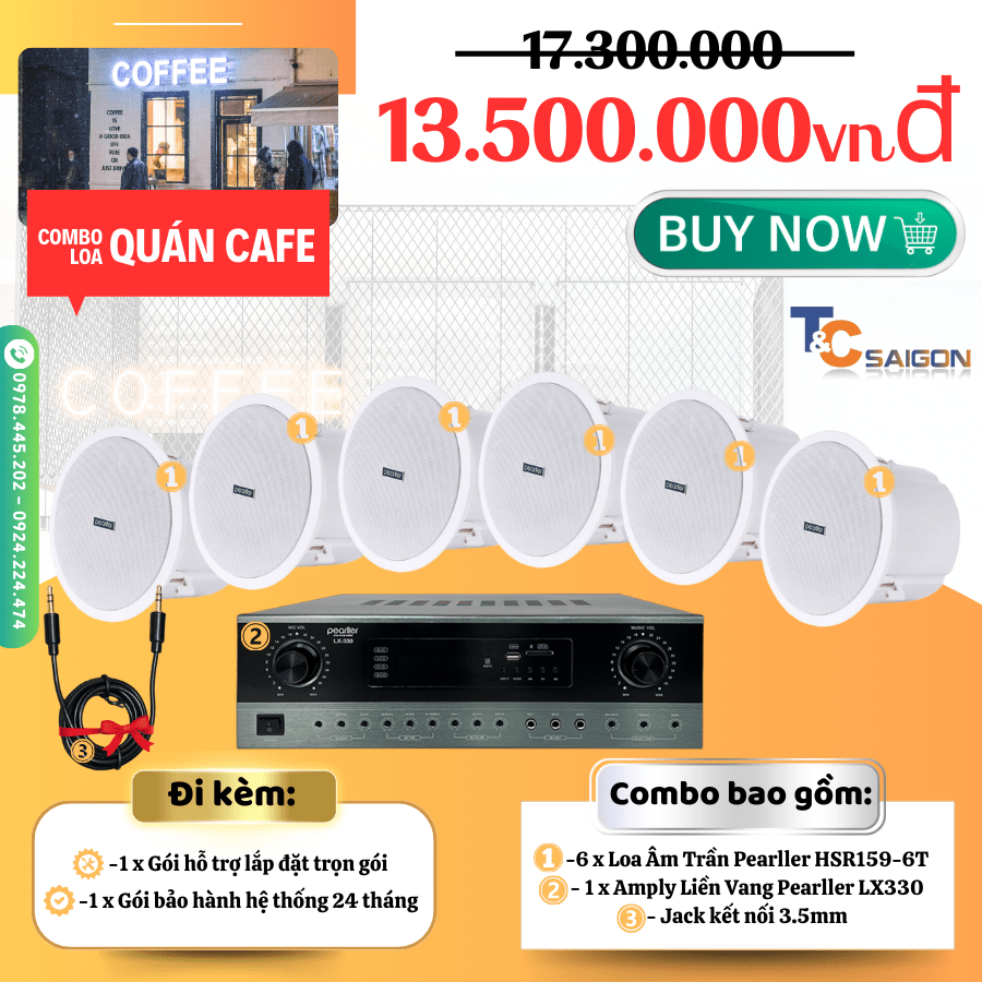 Combo thiết bị âm thanh cà phê giá rẻ Giải pháp hoàn hảo cho mọi không gian
