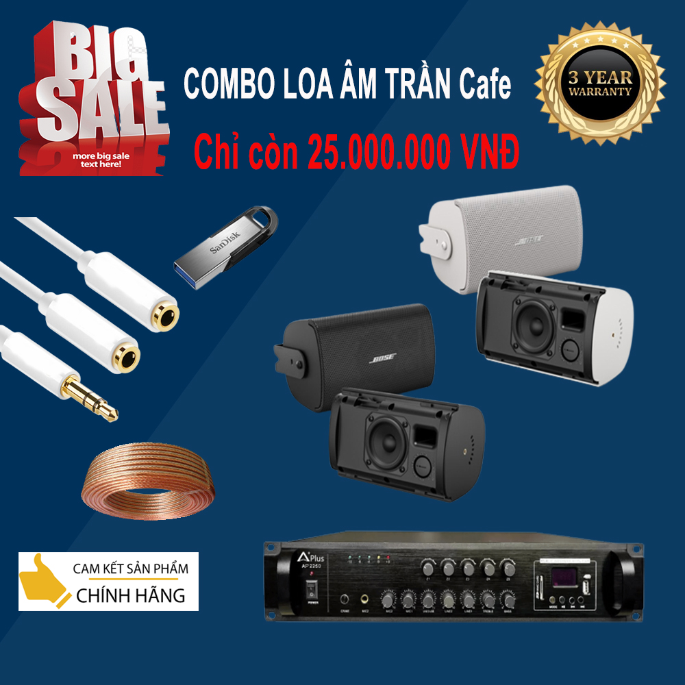 Top 5 combo thiết bị âm thanh cà phê giá rẻ chất lượng nhất