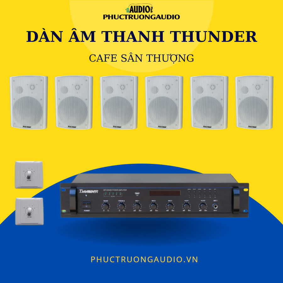 Các thiết bị chính trong dàn âm thanh cà phê