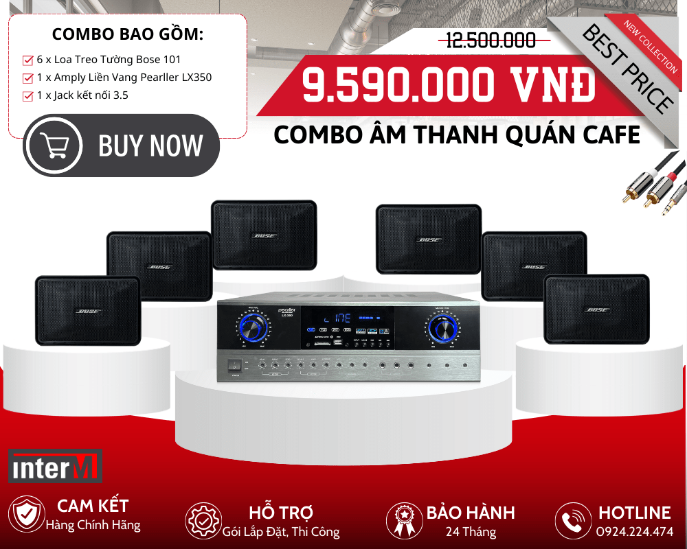 Các loại thiết bị âm thanh phù hợp cho quán cà phê