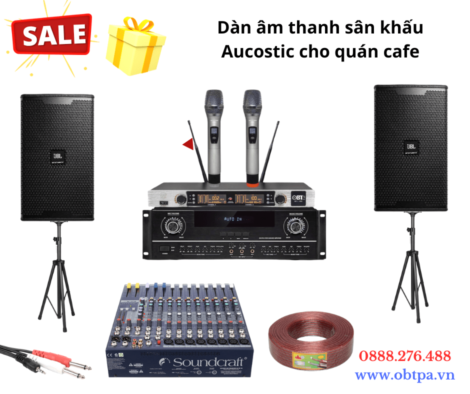 Hệ thống âm thanh cho quán cà phê acoustic – Sống động