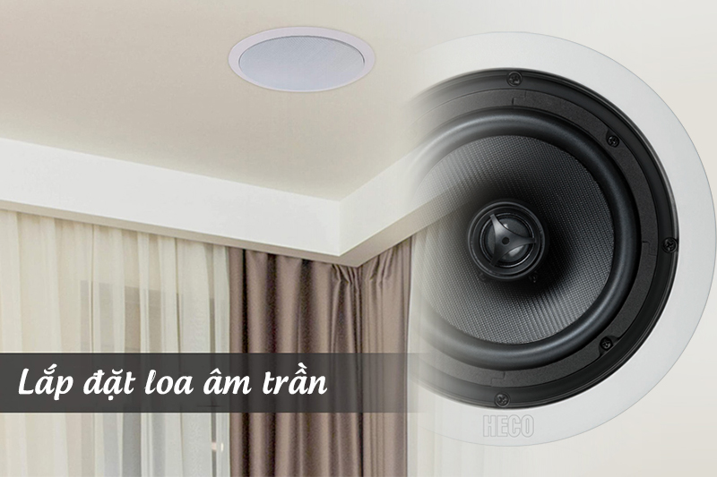 Kỹ thuật lắp đặt loa âm trần không hư trần