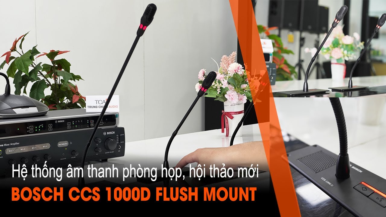 Cách lắp đặt micro hội nghị BOSCH