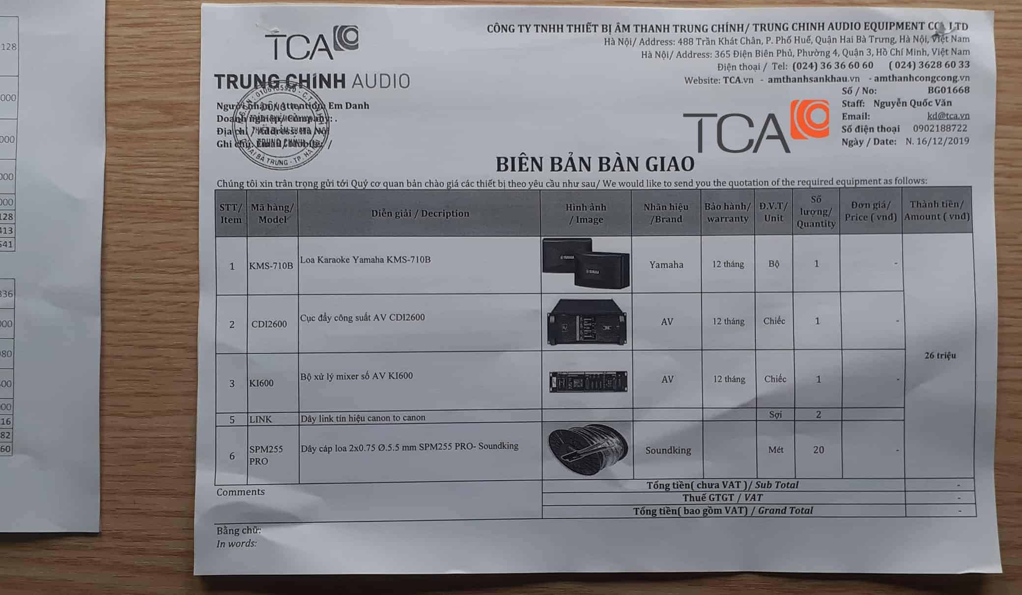 Quy trình khảo sát âm thanh hội trường miễn phí toàn quốc